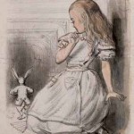 Alice with the White Rabbit for Alice_s Adventures in Wonderland, John Tenniel, 1864