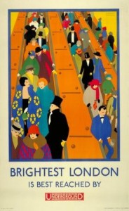 Brightest London is best reached by Underground, by Horace Taylor, 1924