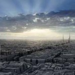 Coruscant Skyline, Erik Tiemens, 2004 - Digital Cyclorama Concept Art